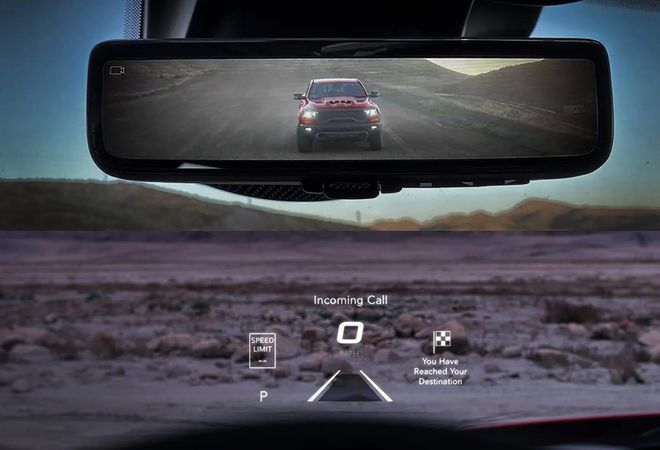 RAM 1500 TRX 2023 Проекция на лобовое стекло и цифровое зеркало заднего вида. Авто Премиум Груп