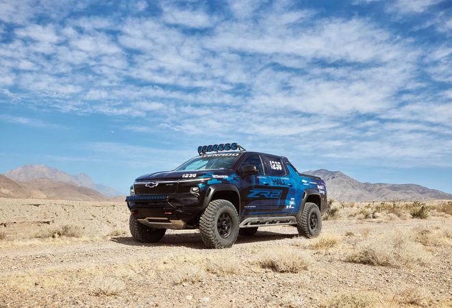 Chevrolet представляет концепт гоночного пикапа Silverado EV ZR2