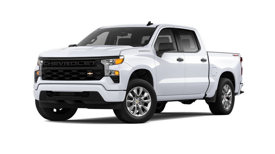 Chevrolet Silverado 1500 Custom 2025 2.7 L4 TurboMax™ AFM Бензин 8 ст. АКПП Полный Двойная кабина/Короткий кузов 