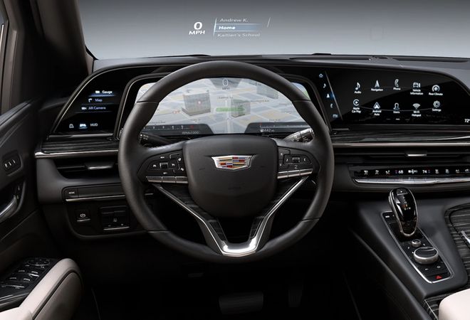Cadillac Escalade 2022 Навигация в цифровой панели приборов. Авто Премиум Груп