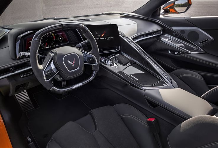Chevrolet Corvette Stingray 2023 Гоночный интерьер. Авто Премиум Груп