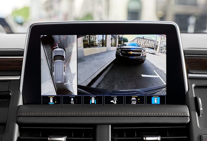 Chevrolet Tahoe 2021 До девяти камер – самое большое количество обзоров в классе. Авто Премиум Груп