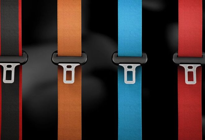 Ford Mustang 2026 Гоночная палитра ремней безопасности. Авто Премиум Груп