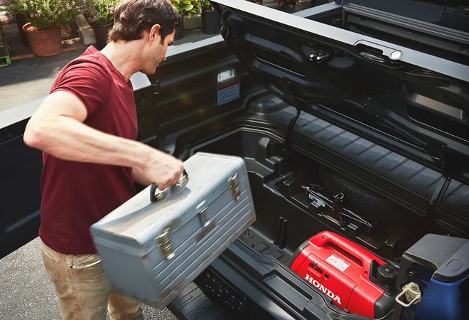 Honda Ridgeline 2026 Хранилище в полу. Авто Премиум Груп