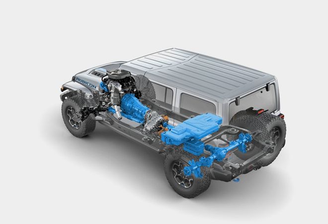 Jeep Wrangler 4xe 2022 Подзарядка от рекуперативного торможения. Авто Премиум Груп