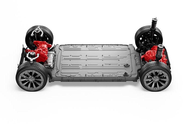 Tesla Model X 2023 Система полного привода. Авто Премиум Груп
