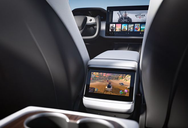 Tesla Model S 2025 Тачскрин для пассажиров. Авто Премиум Груп