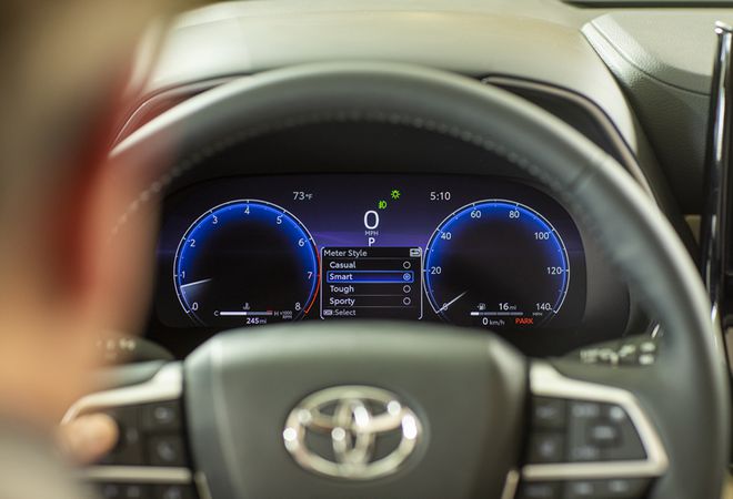 Toyota Highlander Hybrid 2023 Новая 12,3-дюймовая панель приборов. Авто Премиум Груп