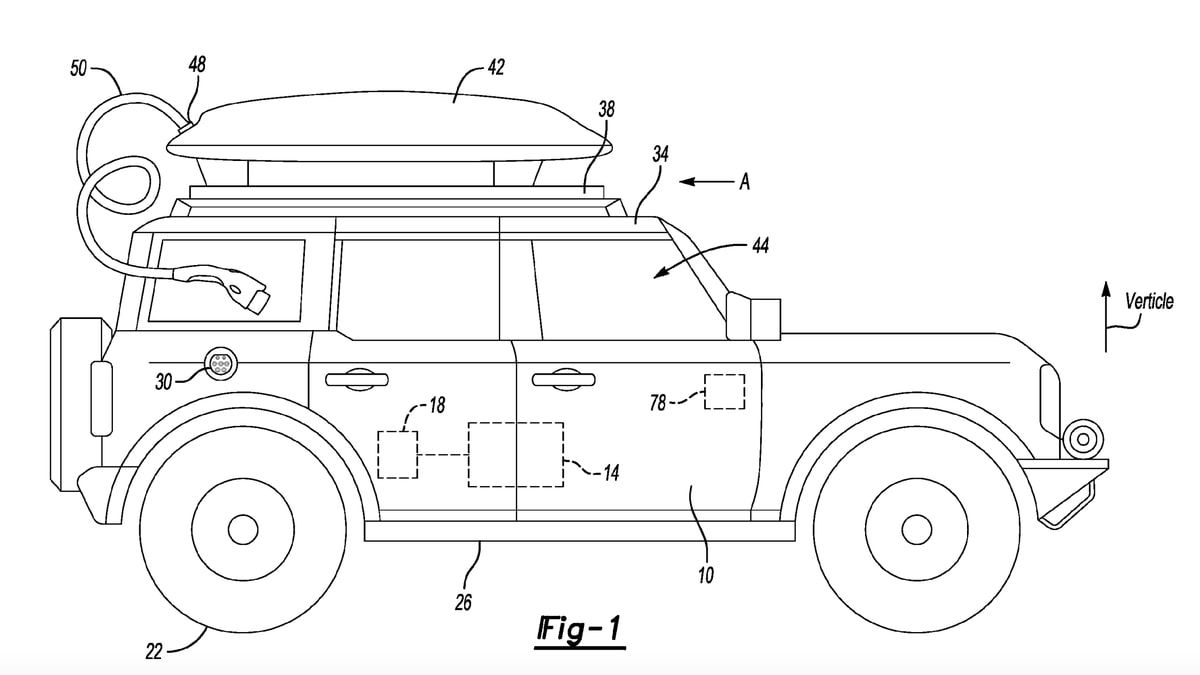 Новый патент Ford для электромобиля