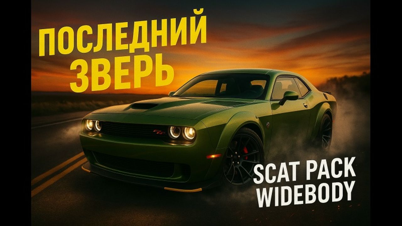 Невероятный звук V8 — Dodge Challenger R/T ScatPack Widebody Last Call