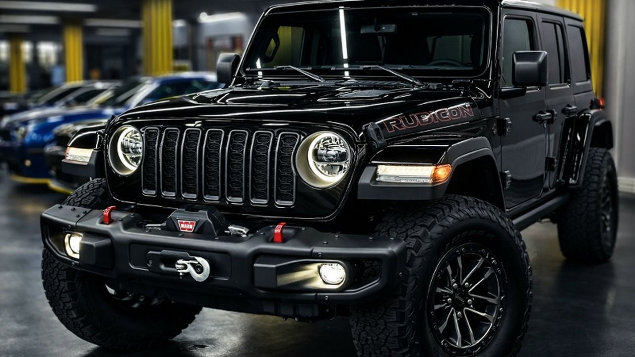 Jeep Wrangler Rubicon X 2026 — звук, экстерьер, интерьер. Обзор без комментариев